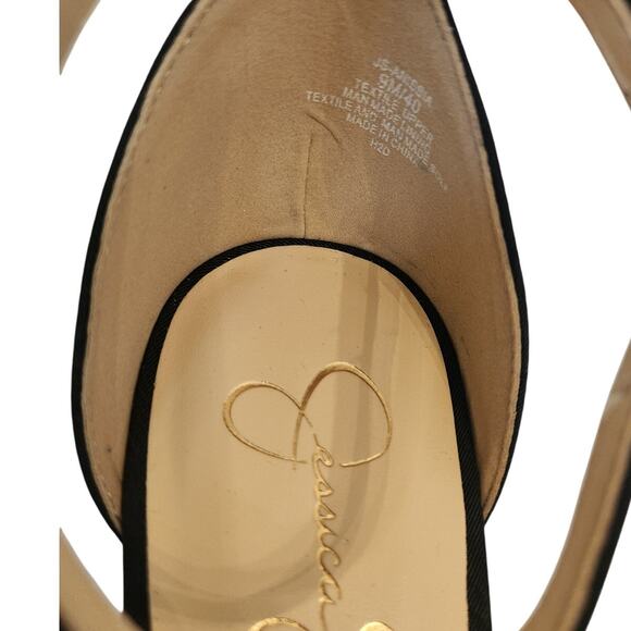 New Jessica Simpson Anissia Ankle Strap Platform Pump Black Formal 9M - Picture 8 of 13